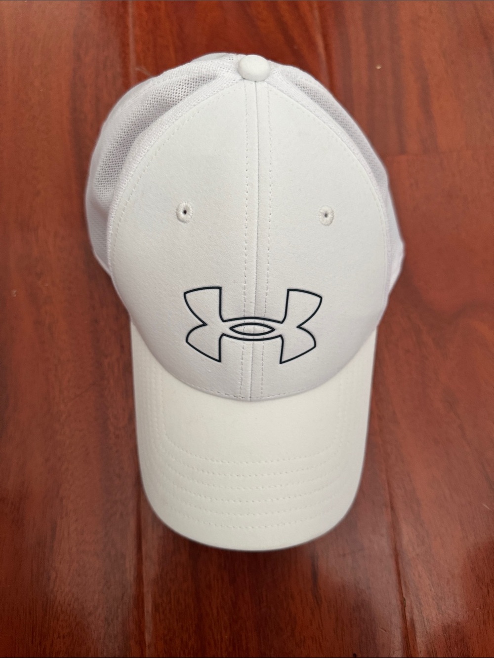 Under Armour White Cap with Black Logo